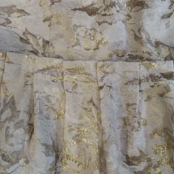 Max and Cleo Dress sz4 Metallic Pockets Keyhole Back Hidden Zipper - Picture 3 of 6